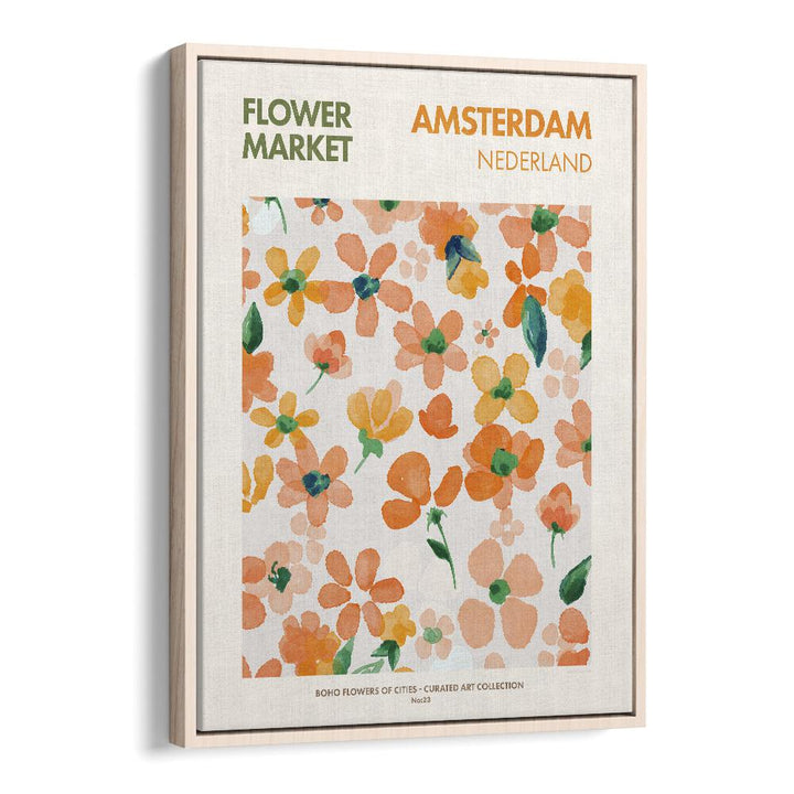 Colorful Amsterdam, Floral Flower Paintings by Emel Tunaboylu, vibrant art capturing the essence of the city.