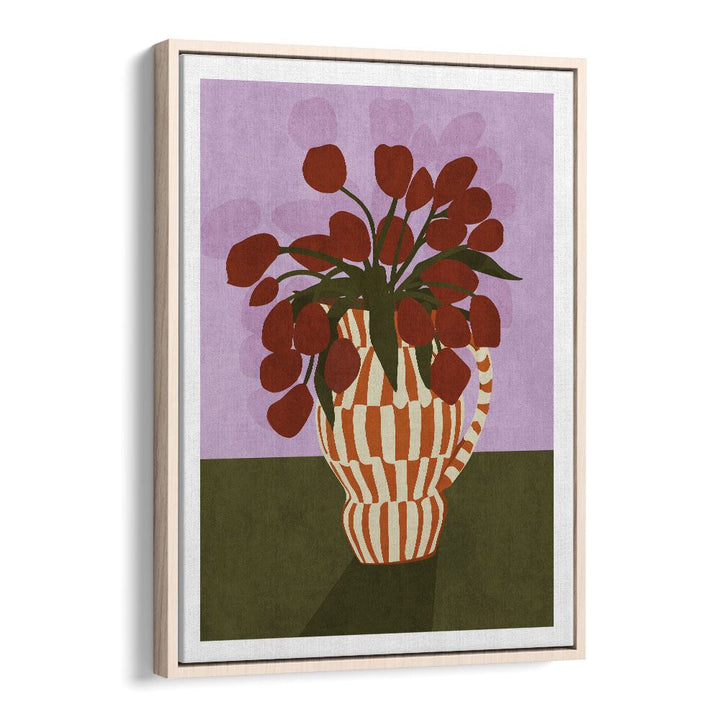 Stunning FLOWER VASE I, BOHO ART PAINTINGS by Emel Tunaboylu, perfect for elevating any modern home decor.