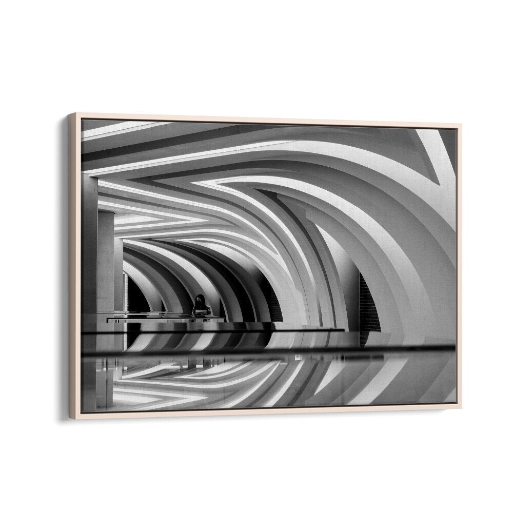 Elegant CURVED II, PHOTOGRAPHY PRINTS showcase striking architecture and reflections, perfect for art lovers.