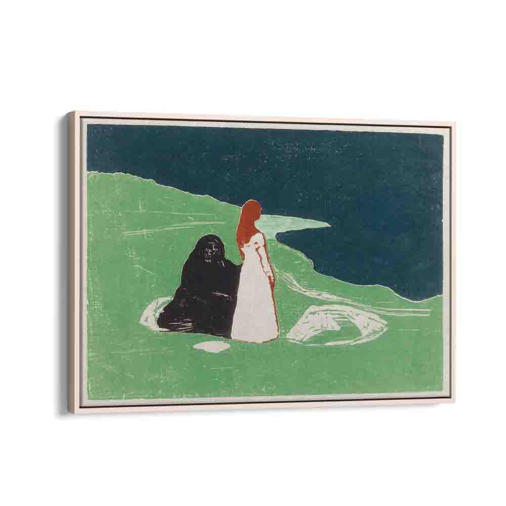 painting - TWO WOMEN ON THE SHORE (1898) by Asianmonk