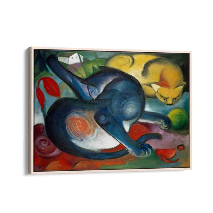 painting - TWO CATS, BLUE AND YELLOW (1912) by Asianmonk