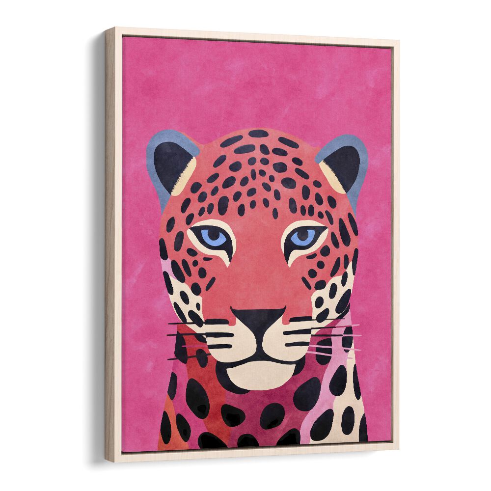 Vibrant Pink Cheetah artwork by Andrea Haase, perfect for lovers of PINK CHEETAH, ANIMAL PAINTINGS.