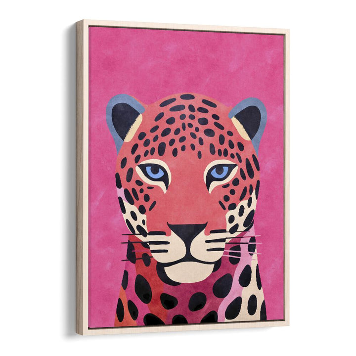 Vibrant Pink Cheetah artwork by Andrea Haase, perfect for lovers of PINK CHEETAH, ANIMAL PAINTINGS.