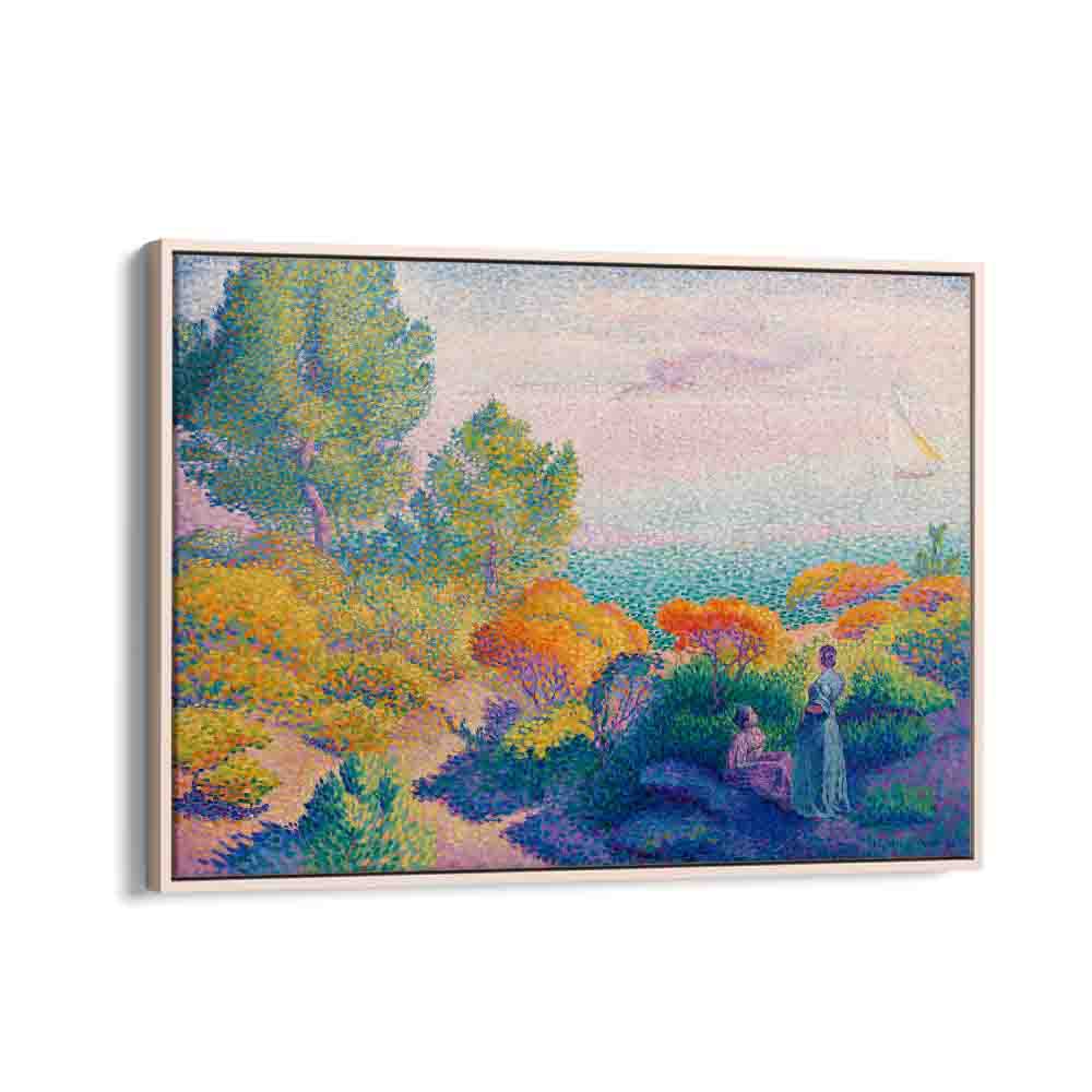 painting - TWO WOMEN BY THE SHORE, MEDITERRANEAN (1896) by Asianmonk