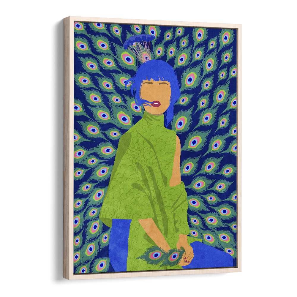 Vibrant PEACOCK WOMAN, FASHION POSTERS by Raissa Oltmanns, perfect for enhancing your artistic space.