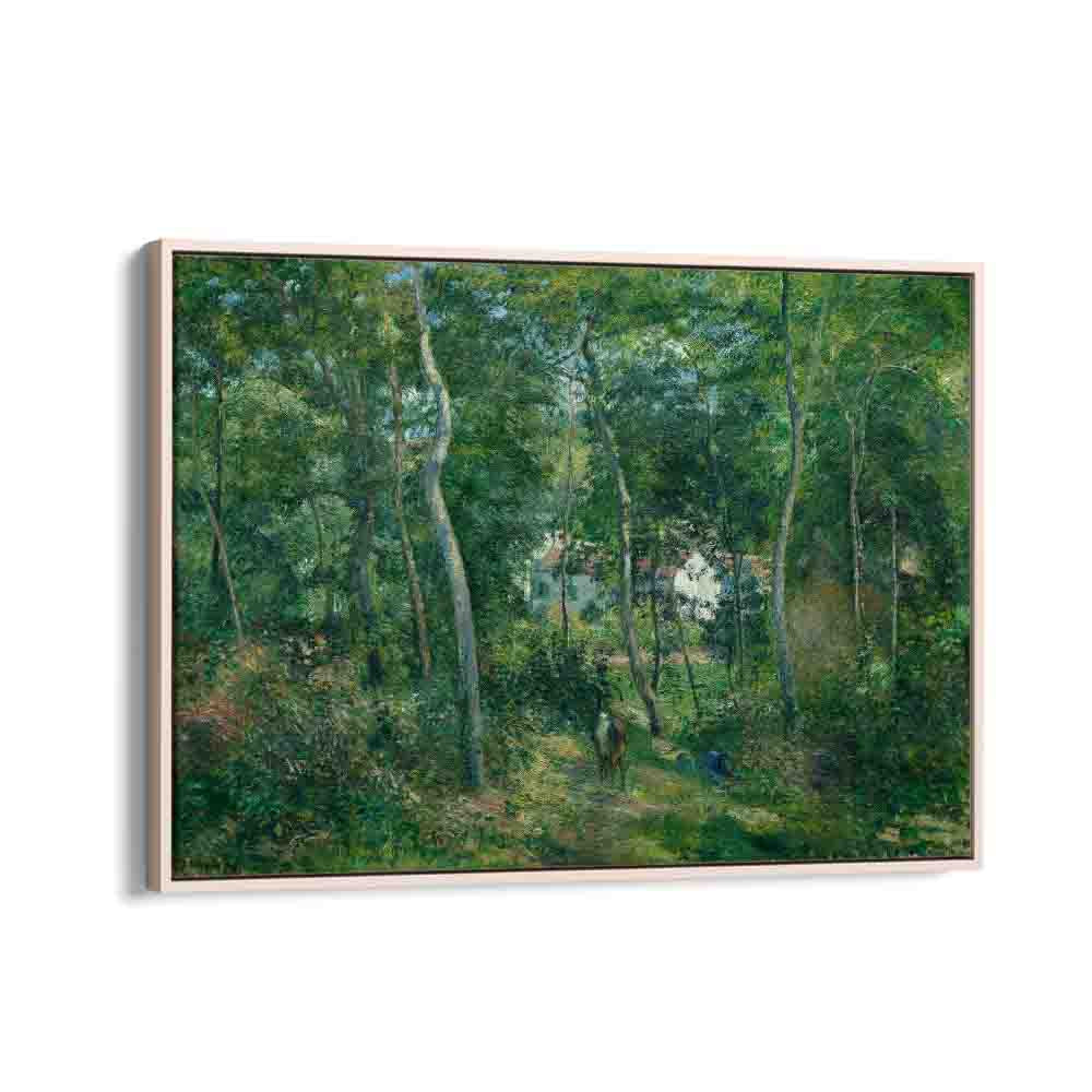 painting - EDGE OF THE WOODS NEAR L'HERMITAGE, PONTOISE (1879) by Asianmonk