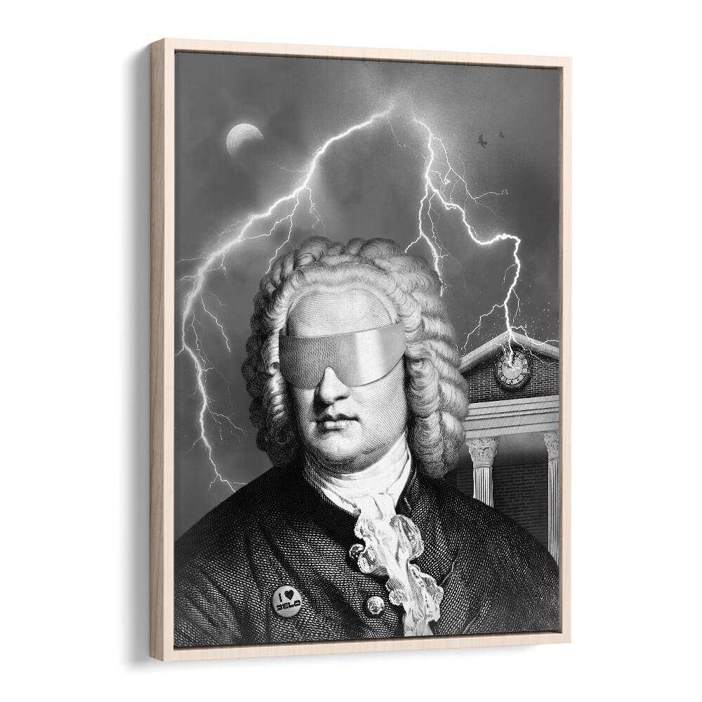 BACH TO THE FUTURE I, ALTERED ART PRINTS showcases a unique design by Florent Bodart on premium canvas.