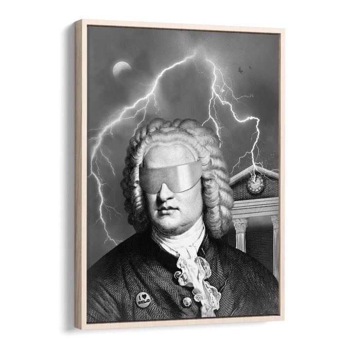 BACH TO THE FUTURE I, ALTERED ART PRINTS showcases a unique design by Florent Bodart on premium canvas.