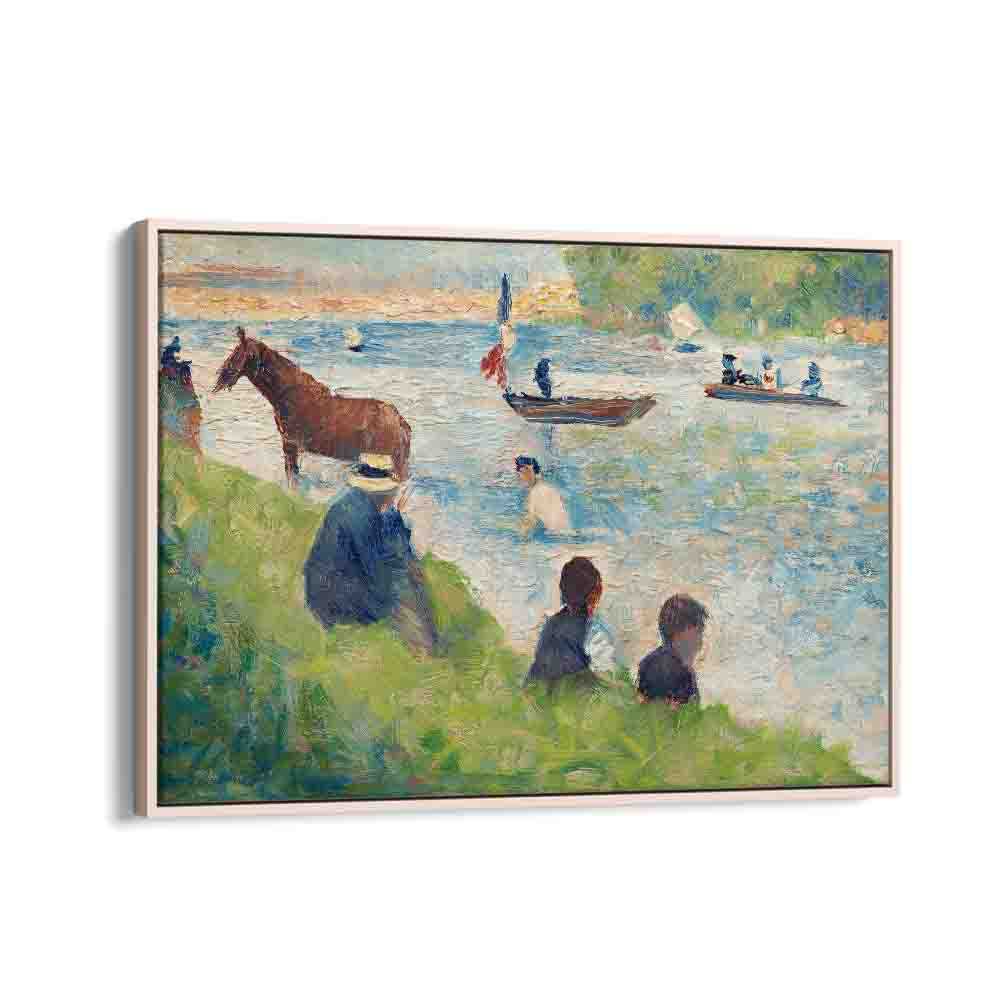 painting - HORSE AND BOATS by Asianmonk