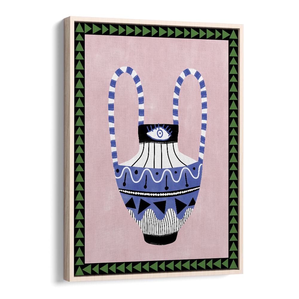 Enchanting EVIL EYE VASE and FLORAL FLOWER PAINTINGS by Elena Ristova, perfect for any home or office decor.