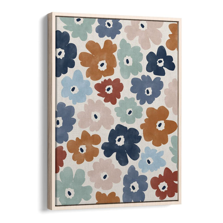 Vibrant BLUE TERRACOTTA FLOWERS, FLORAL FLOWER PAINTINGS bringing nature's charm to your space with Elena Ristova's art.