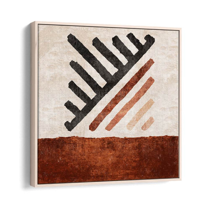 Modern Geometrik CIZGILI KILIM KIREMIT, BOHO ART PAINTINGS by Emel Tunaboylu for elegant home decor.