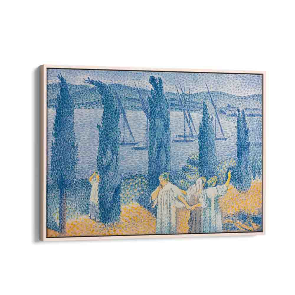 painting - LANDSCAPE WITH CYPRESSES (1897) by Asianmonk