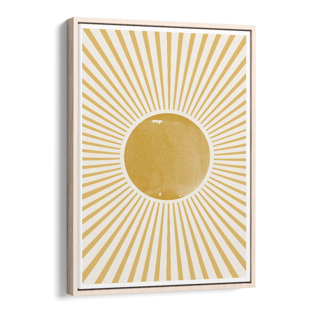 Bright and elegant BOHO SUN art painting by The Miuus Studio adds a captivating touch to any modern decor.