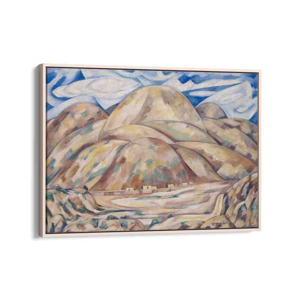 painting - LANDSCAPE NO. 3 - CASH ENTRY MINES, NEW MEXICO BY MARSDEN HARTLEY by Asianmonk