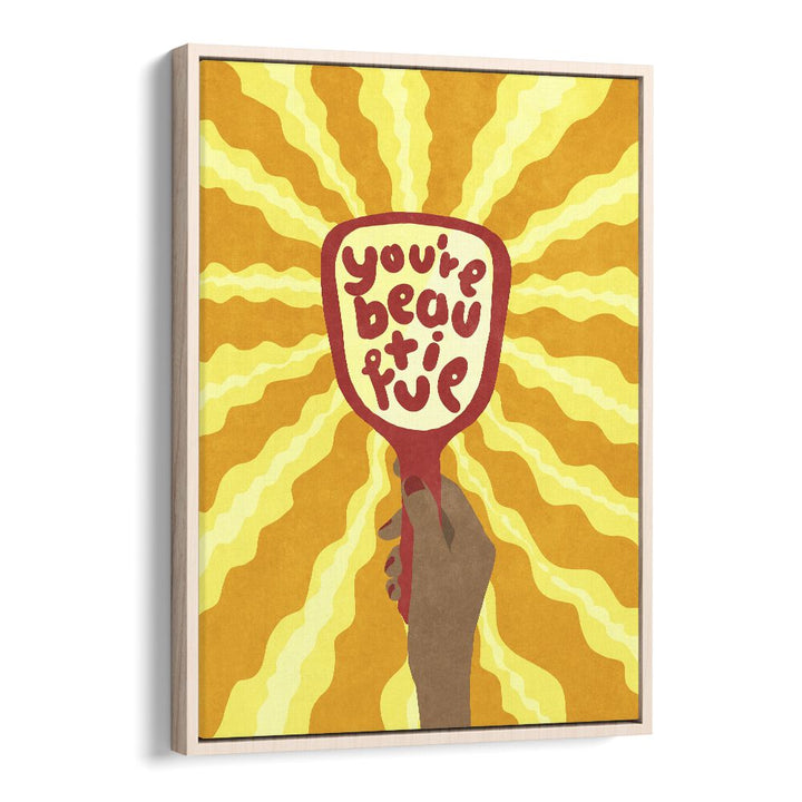 Stunning BEAUTIFUL, QUOTES poster by Raissa Oltmanns, perfect for uplifting any space with positive vibes.