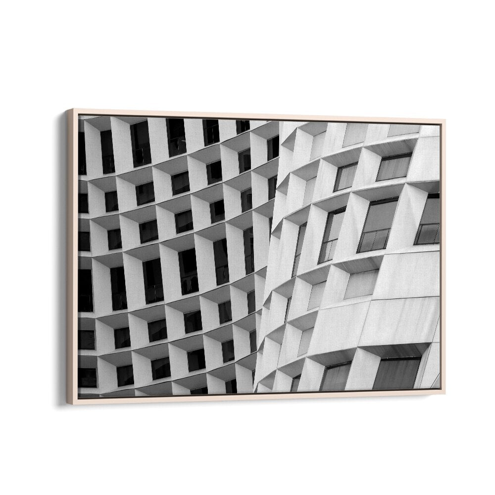 Stunning CURVED I, PHOTOGRAPHY PRINTS showcase unique architectural elements in striking black and white. Perfect for urban art lovers.