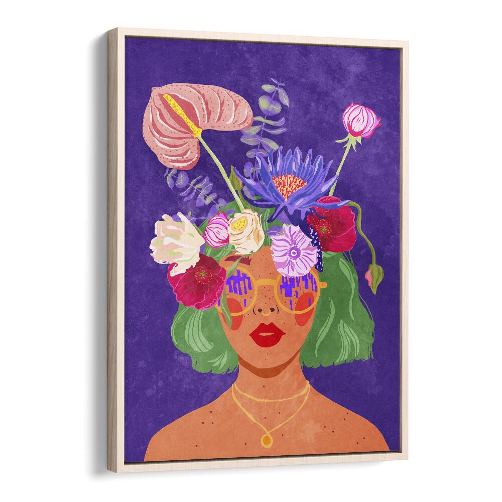 Vibrant FLOWER HEAD, FASHION POSTERS art by Raissa Oltmanns, showcasing nature's beauty in stunning colors.