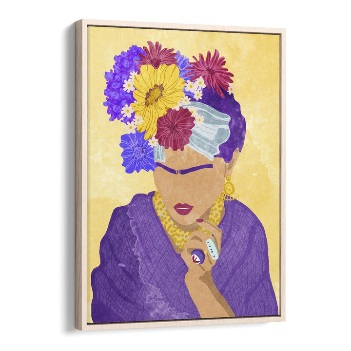 Colorful Frida and Flowers fashion poster by Raissa Oltmanns, perfect for adding elegance to any space.