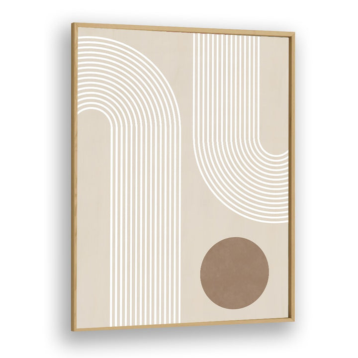 Elegant BEIGE ARC III, BOHO ART PAINTINGS by Elena Ristova, showcasing contemporary design with soft tones and lines.