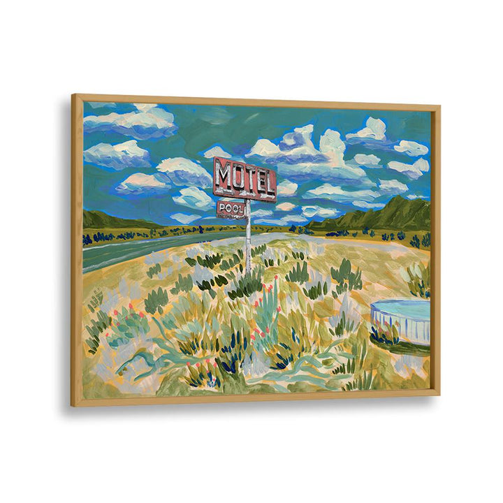 Vibrant MOTEL, LANDSCAPE PAINTINGS showcasing serene nature, perfect for enhancing any living space.