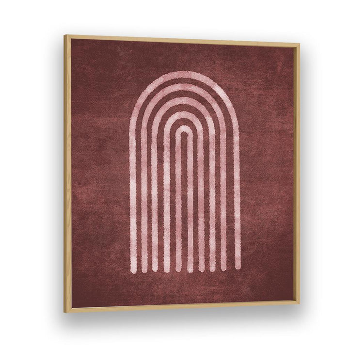 Elegant VISNE WATERCOLOR RAINBOW, BOHO ART PAINTINGS by Emel Tunaboylu, showcasing a stylish arched design in warm tones.