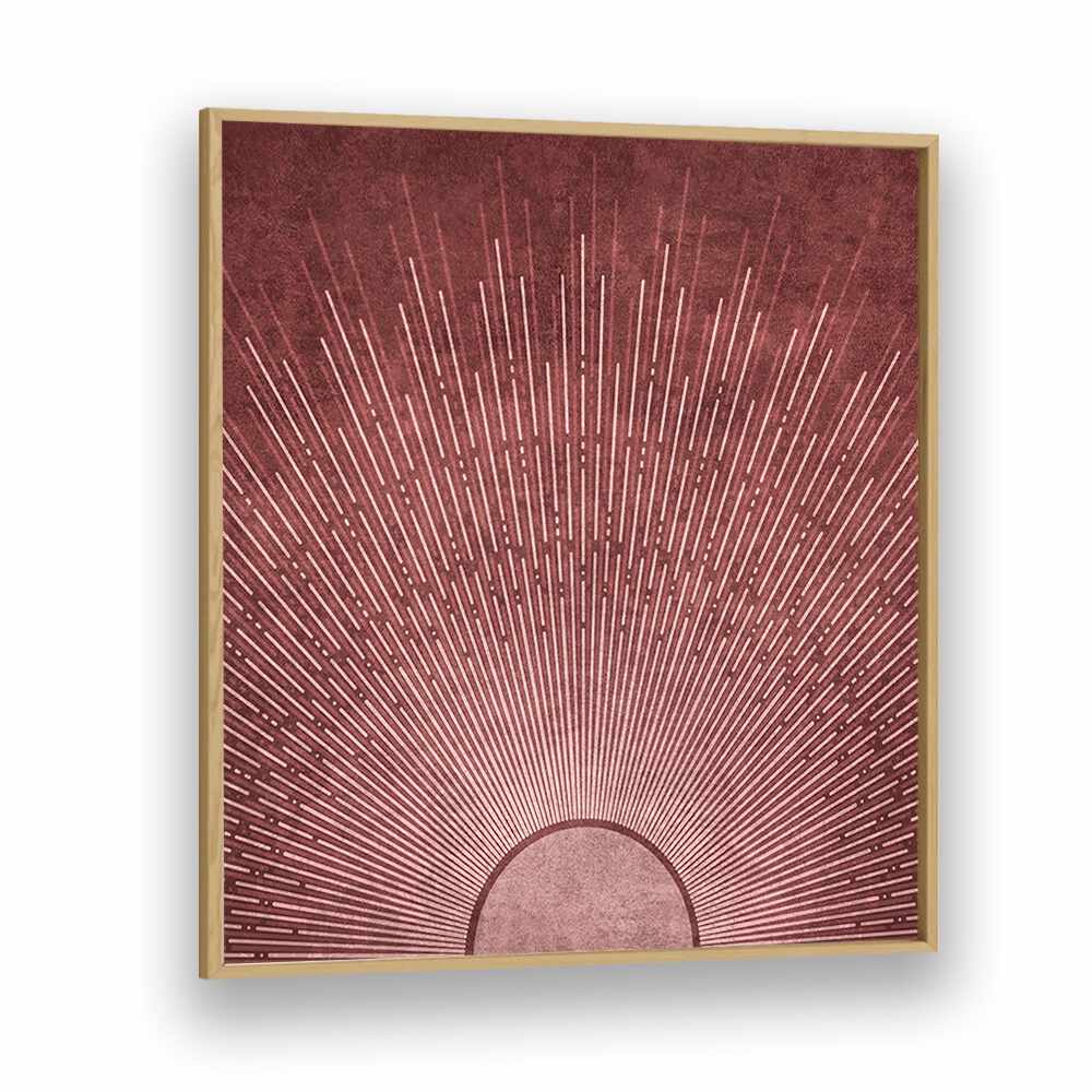 Elegant SUN JAPON LINES, BOHO ART PAINTINGS by Emel Tunaboylu, showcasing radiant design on premium canvas.