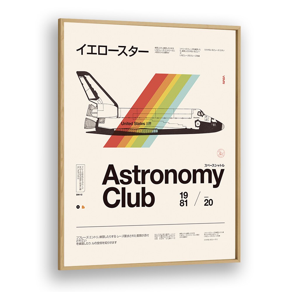 Stylish ASTRONOMY CLUB , FANTASY poster showcasing NASA art, perfect for space lovers and home decor.