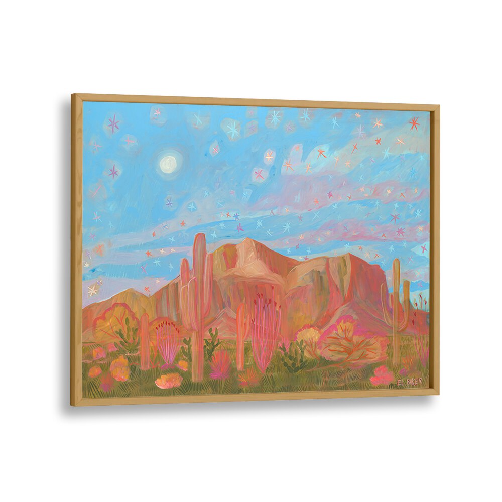 Vibrant STARRY NIGHT, LANDSCAPE PAINTINGS with serene landscapes and a starry sky, perfect for enhancing your decor.