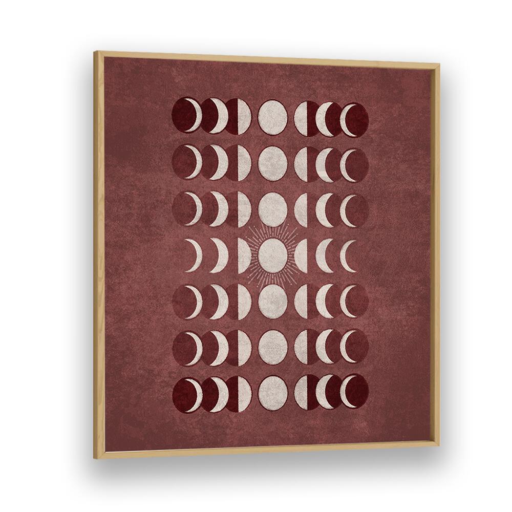 Decorate your space with VISNE MOONS PHASES, BOHO ART PAINTINGS, featuring elegant lunar designs by Emel Tunaboylu.