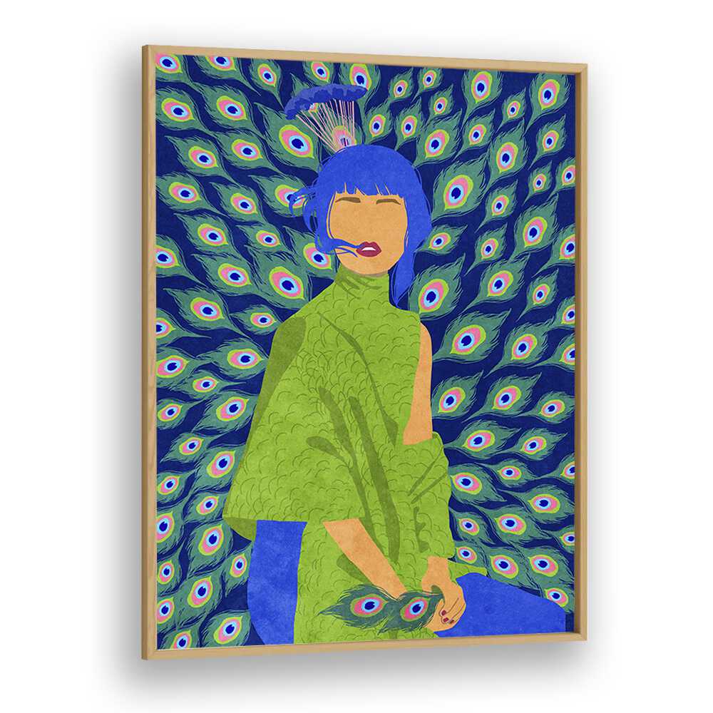 Vibrant PEACOCK WOMAN, FASHION POSTERS by Raissa Oltmanns enhance your decor with stunning artistry and color.