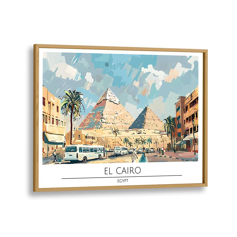 TRAVEL ART painting - EL CAIRO CAPITAL CITY - EGYPT by Asianmonk