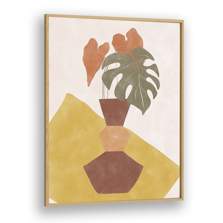 Stylish BROWN FLOWER POT, BOHO ART PAINTINGS by Elena Ristova add a touch of nature to your home decor.