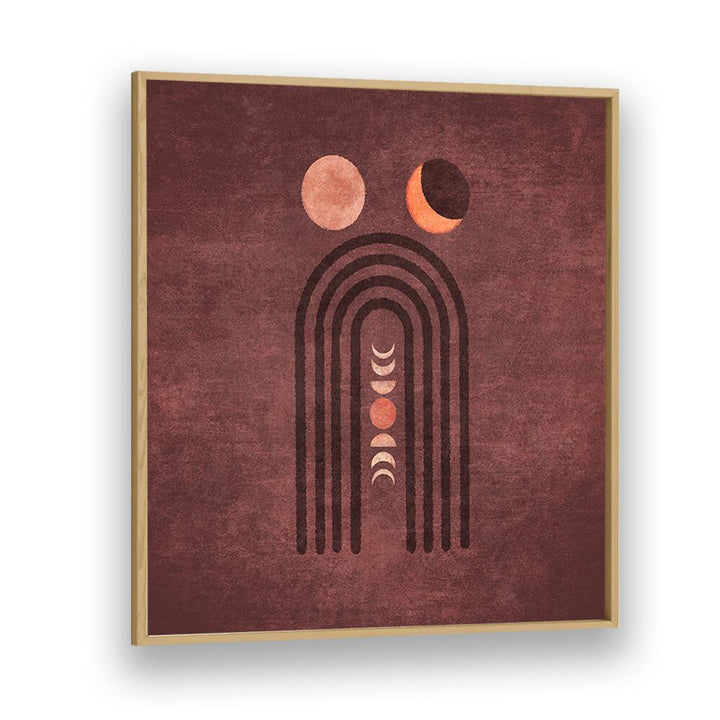 Visne Watercolor Moon Phase, Boho art paintings featuring elegant lunar designs, perfect for transforming your space.