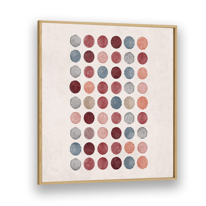 Vibrant WATERCOLOR DOTS, BOHO ART PAINTINGS by Emel Tunaboylu, elegantly framed for a modern touch.