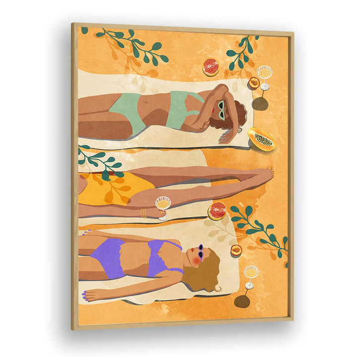 Colorful SUMMER GIRLS, FASHION POSTERS artwork by Raissa Oltmanns brings vibrant summer vibes to your space.