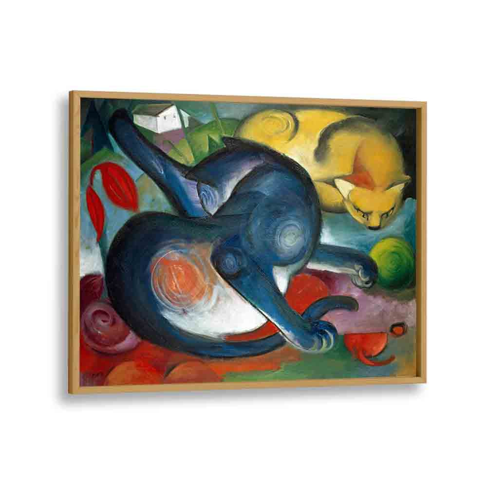 painting - TWO CATS, BLUE AND YELLOW (1912) by Asianmonk