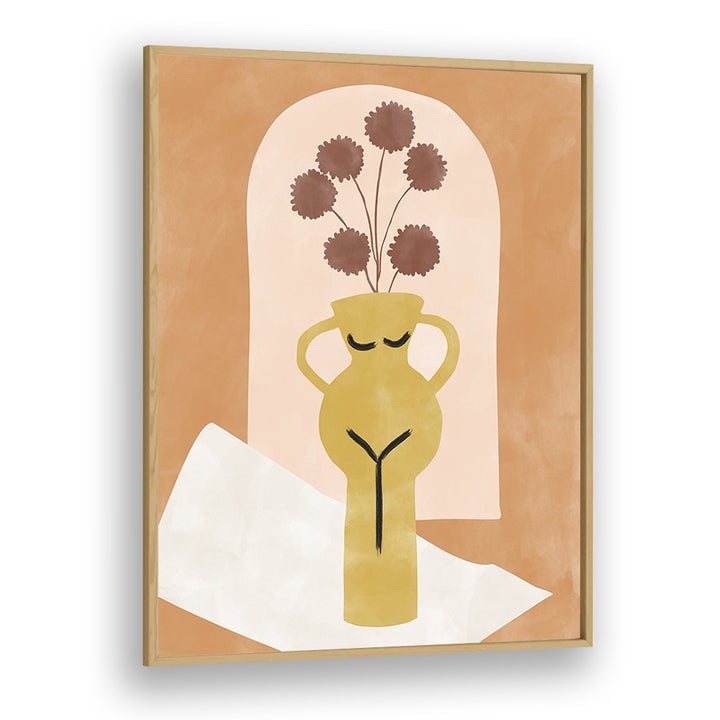 Brighten your space with the YELLOW FLOWER POT, BOHO ART PAINTINGS by Elena Ristova, showcasing vibrant floral elegance.