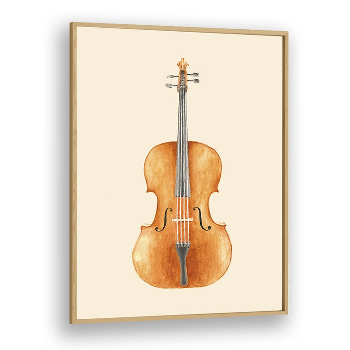 Elegant CELLO, MUSIC POSTERS featuring a beautifully framed watercolor cello by Florent Bodart, perfect for music lovers.