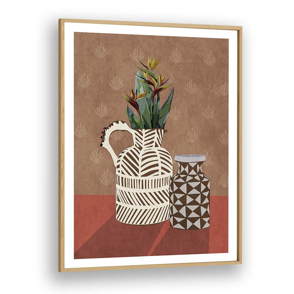 Elegant FLOWER VASE IV, BOHO ART PAINTINGS, showcasing modern style and vibrant colors to elevate your space.