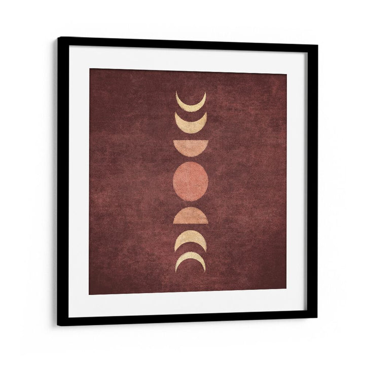 Transform your space with VISNE MOON PHASES III, BOHO ART PAINTINGS by Emel Tunaboylu, showcasing cosmic beauty.