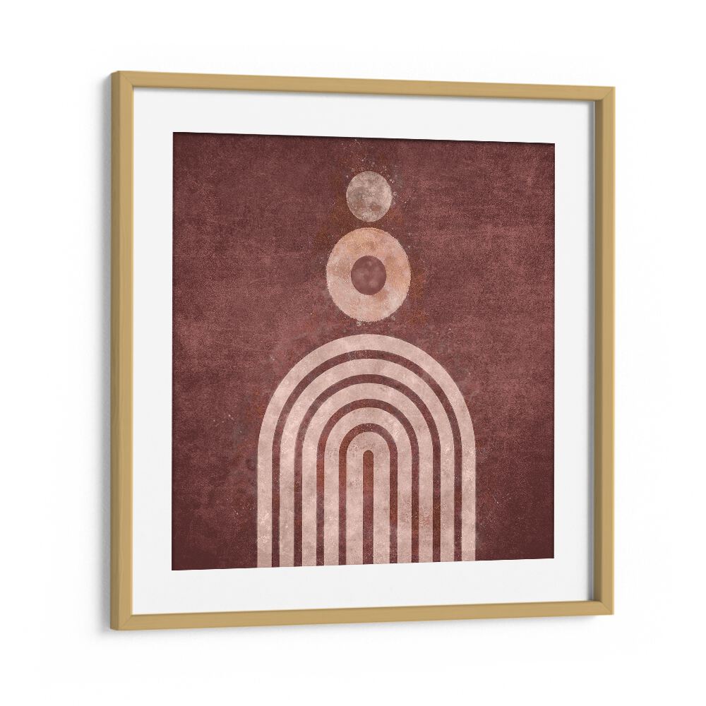 Vibrant RAINBOW GATE VISNE, BOHO ART PAINTINGS by Emel Tunaboylu, adding elegance to any space with its unique design.