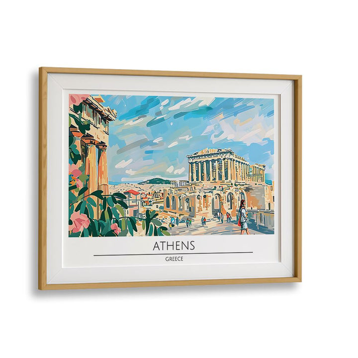 Vibrant ATHENS CAPITAL CITY - GREECE, TRAVEL POSTERS showcasing iconic architecture and rich culture of Athens.