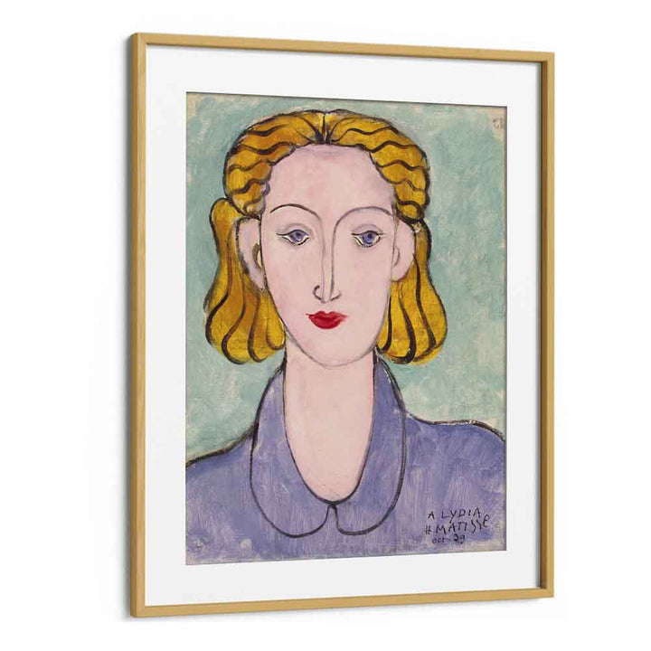artist x collabs painting - HENRI MATISSE'S YOUNG WOMAN IN A BLUE BLOUSE (PORTRAIT OF LYDIA DELEKTORSKAYA) - 1939 by Asianmonk