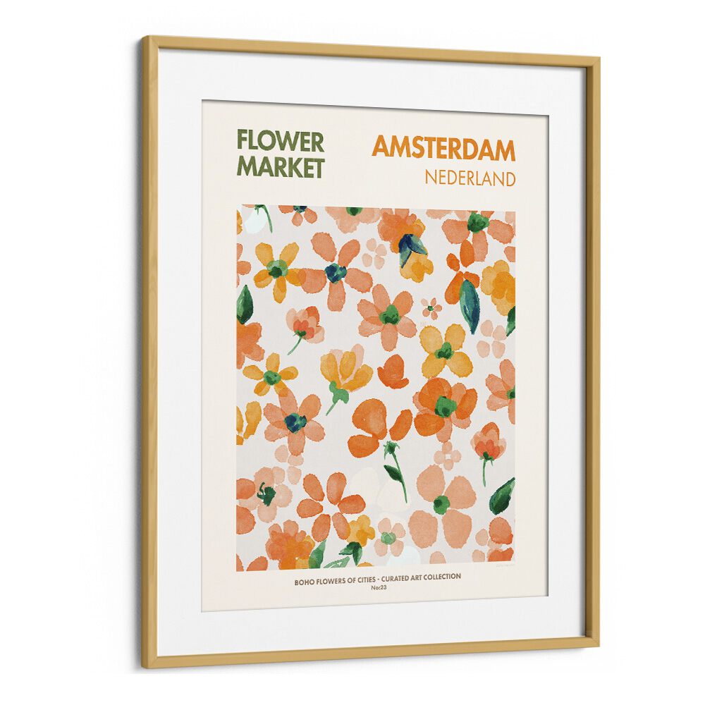 Colorful AMSTERDAM , FLORAL FLOWER PAINTINGS by Emel Tunaboylu, capturing the essence of nature's beauty.