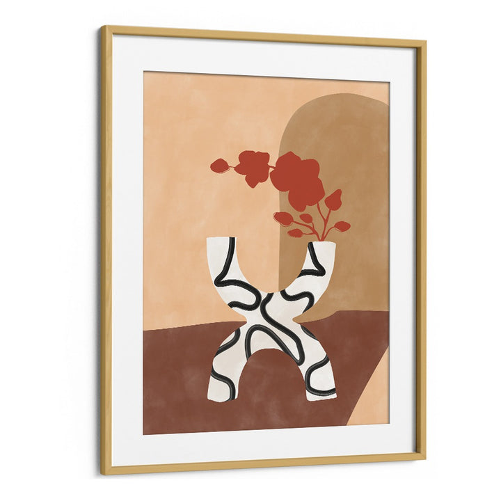 Elevate your decor with the WHITE AND BLACK FLOWER POT , BOHO ART PAINTINGS by Elena Ristova, blending elegance and style.