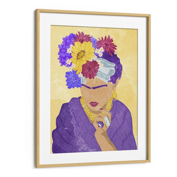 Vibrant FRIDA AND FLOWERS, FASHION POSTERS by Raissa Oltmanns, perfect for adding elegance to your space.