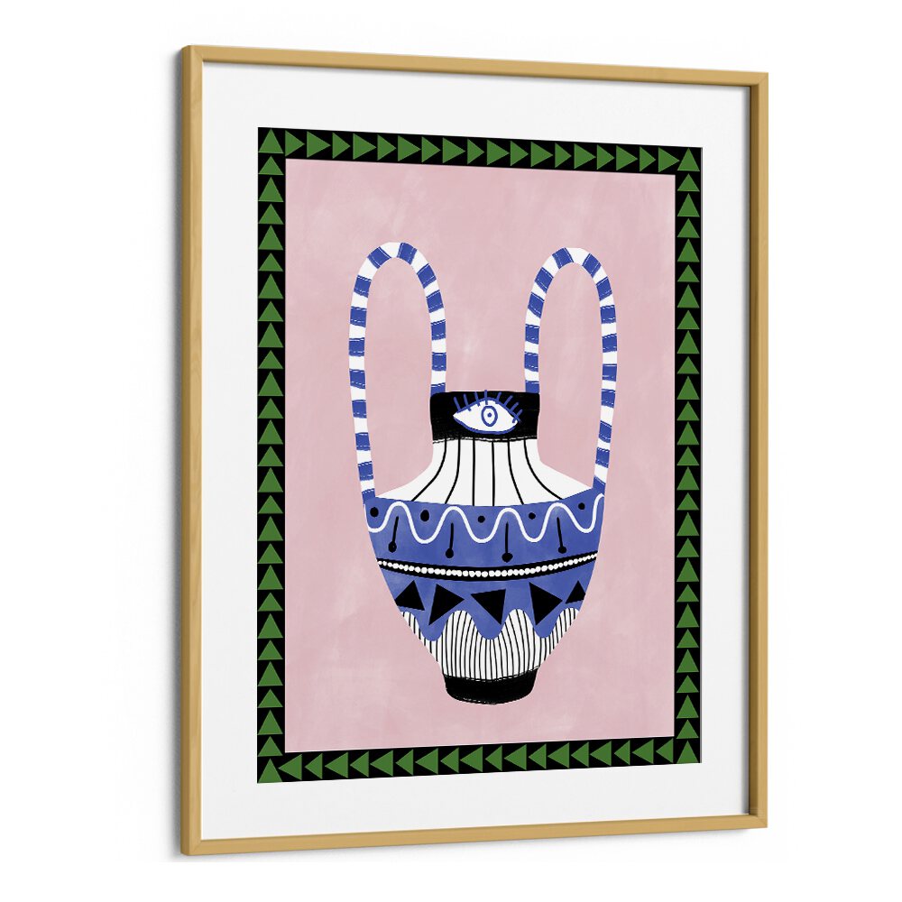 Stunning EVIL EYE VASE, FLORAL FLOWER PAINTINGS by Elena Ristova, perfect for home decor and protection.
