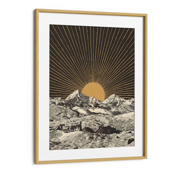 Stunning MOUNTAINSCAPE, LANDSCAPE PAINTINGS by Florent Bodart showcasing majestic mountains and radiant sun.