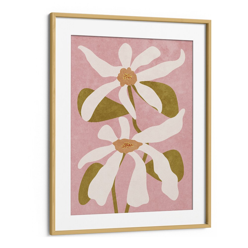 Stunning "Abstract Flowers I" floral painting by Raissa Oltmanns, perfect for brightening any space.